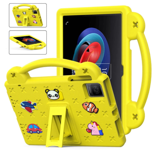 For TCL Tab 10 Gen2 10.36 2023 Handle Kickstand Children EVA Shockproof Tablet Case(Yellow) - Others by PMC Jewellery | Online Shopping South Africa | PMC Jewellery | Buy Now Pay Later Mobicred