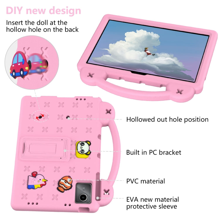 For DOOGEE T30 Pro 11 2023 Handle Kickstand Children EVA Shockproof Tablet Case(Pink) - Others by PMC TechLife | Online Shopping South Africa | PMC TechLife | Buy Now Pay Later Mobicred