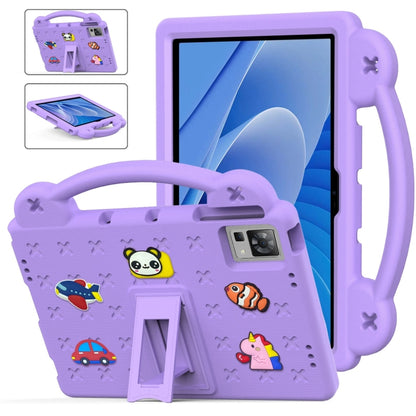 For DOOGEE T30 Pro 11 2023 Handle Kickstand Children EVA Shockproof Tablet Case(Light Purple) - Others by PMC Jewellery | Online Shopping South Africa | PMC Jewellery | Buy Now Pay Later Mobicred