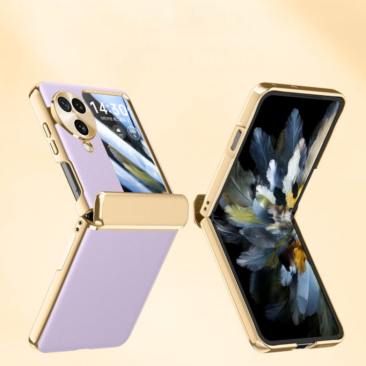 For OPPO Find N3 Flip Electroplated Case-film Integral Hinge Shockproof Phone Case(Black) - Find N3 Flip Cases by PMC Jewellery | Online Shopping South Africa | PMC Jewellery | Buy Now Pay Later Mobicred