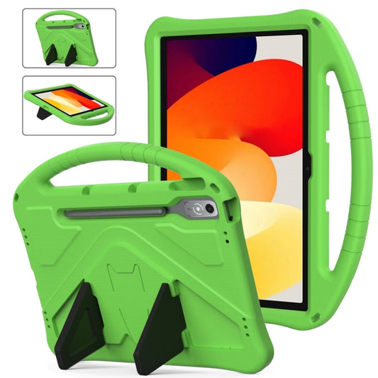 For Lenovo Tab P12  EVA Shockproof Tablet Case with Holder(Green) - Lenovo by PMC Jewellery | Online Shopping South Africa | PMC Jewellery | Buy Now Pay Later Mobicred