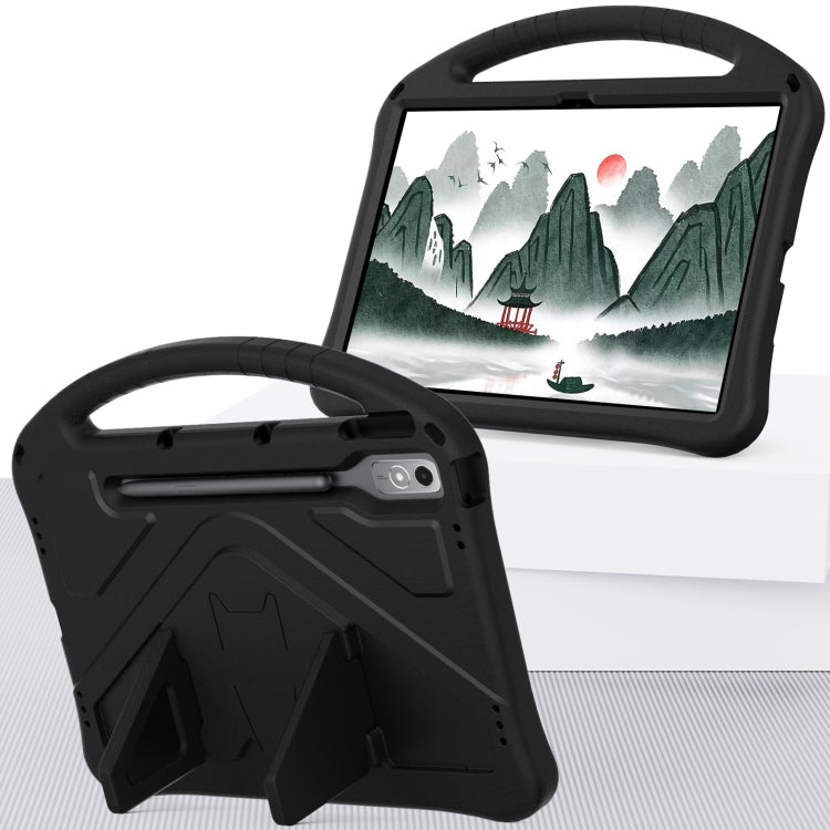 For Lenovo Tab P12 EVA Shockproof Tablet Case with Holder(Black) - Lenovo by PMC TechLife | Online Shopping South Africa | PMC TechLife | Buy Now Pay Later Mobicred
