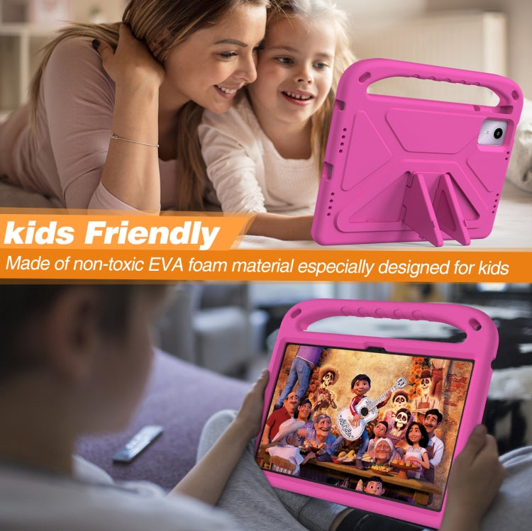 For Lenovo Tab  P12 / Xiaoxin Pad Pro 12.7 Handle EVA Shockproof Tablet Case with Holder(Rose Red) - Lenovo by PMC TechLife | Online Shopping South Africa | PMC TechLife | Buy Now Pay Later Mobicred