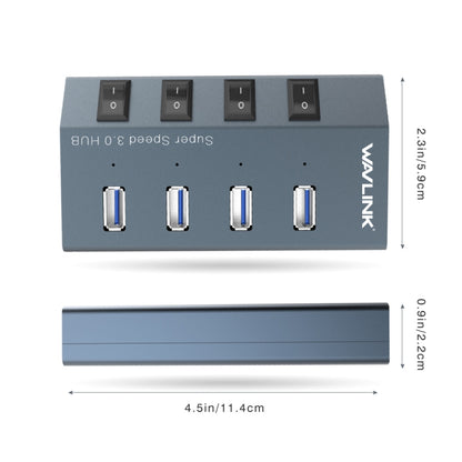 WAVLINK WL-UH3049 USB 3.0 4-Ports Desktop Fast Charger Station with Independent Switch(UK Plug) - USB 3.0 HUB by WAVLINK | Online Shopping South Africa | PMC Jewellery | Buy Now Pay Later Mobicred