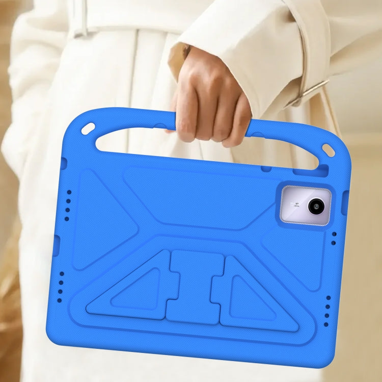 For Amazon Fire Max 11 2023 Handle EVA Shockproof Tablet Case with Holder(Blue) - Amazon by PMC TechLife | Online Shopping South Africa | PMC TechLife | Buy Now Pay Later Mobicred