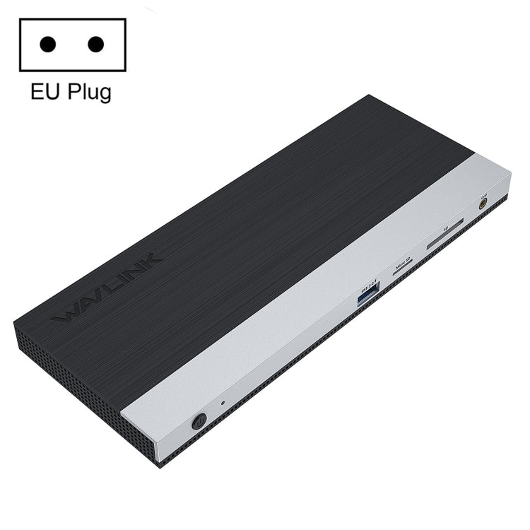 WAVLINK WL-UMD01 USB3.0 Splitter Docking Station Gigabit Ethernet / DP / HD Cable Converter(EU Plug) - free shipping - PMC Jewellery - Order now!