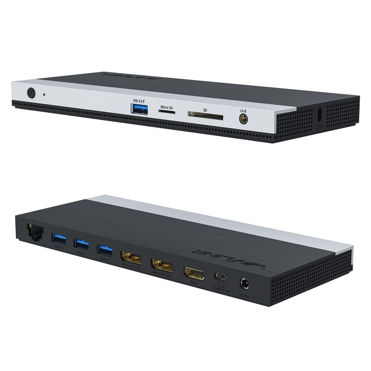 WAVLINK WL-UMD01 USB3.0 Splitter Docking Station Gigabit Ethernet / DP / HD Cable Converter(EU Plug) - USB 3.0 HUB by WAVLINK | Online Shopping South Africa | PMC Jewellery | Buy Now Pay Later Mobicred