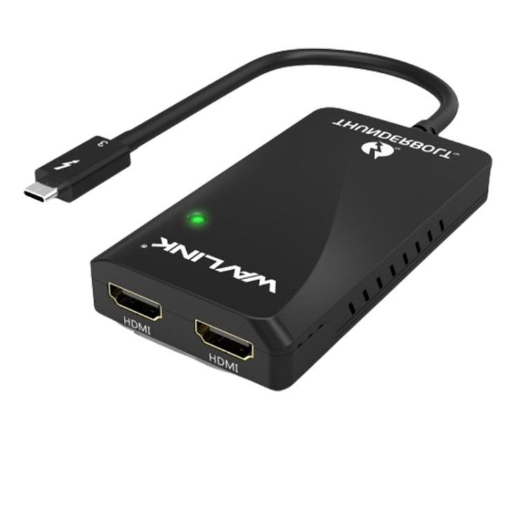 WAVLINK WL-UTA01H Type-C Thunderbolt 3 to Dual HDMI Multi-Screen Extender Splitter Adapter - Converter by WAVLINK | Online Shopping South Africa | PMC Jewellery | Buy Now Pay Later Mobicred