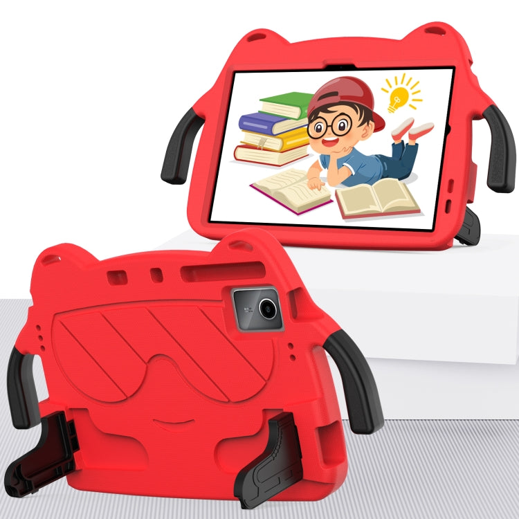 For Lenovo Xiaoxin Pad 2024/Tab M11 Ice Baby EVA Shockproof Hard PC Tablet Case(Rose Red+Black) - Lenovo by PMC Jewellery | Online Shopping South Africa | PMC Jewellery | Buy Now Pay Later Mobicred