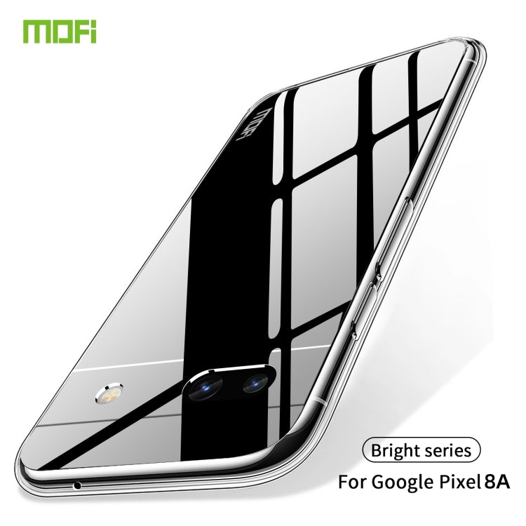 For Google Pixel 8a MOFI Ming Series Transparent Ultra-thin TPU Phone Case(Transparent) - Google Cases by MOFI | Online Shopping South Africa | PMC Jewellery