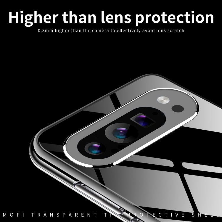 For Google Pixel 9 Pro MOFI Ming Series Transparent Ultra-thin TPU Phone Case(Transparent) - Google Cases by MOFI | Online Shopping South Africa | PMC TechLife | Buy Now Pay Later Mobicred