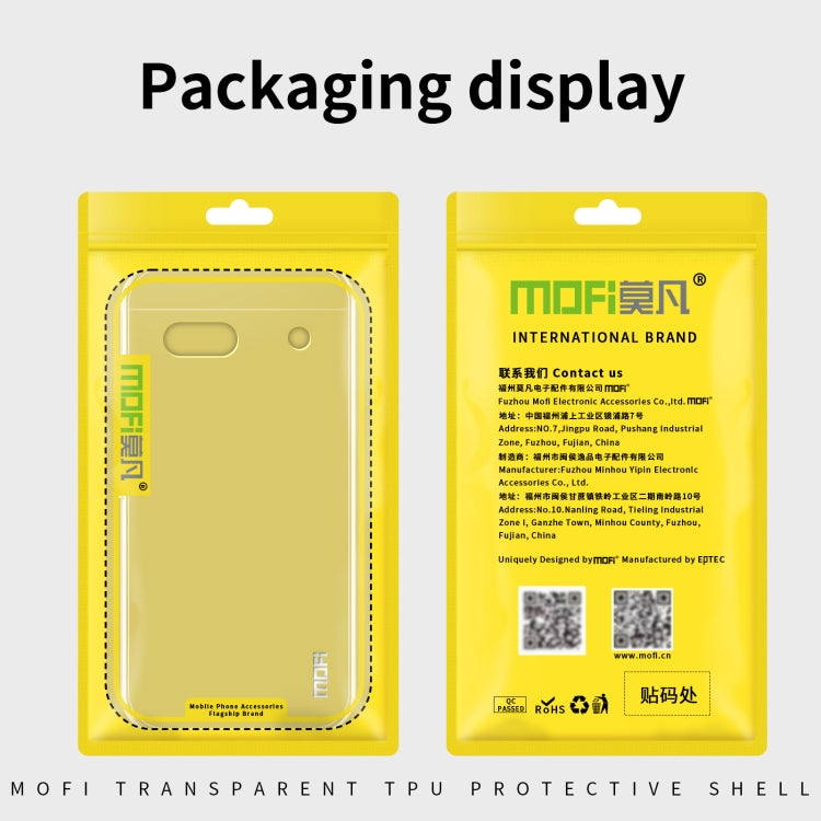 For Google Pixel 9 Pro MOFI Ming Series Transparent Ultra-thin TPU Phone Case(Transparent) - Google Cases by MOFI | Online Shopping South Africa | PMC TechLife | Buy Now Pay Later Mobicred