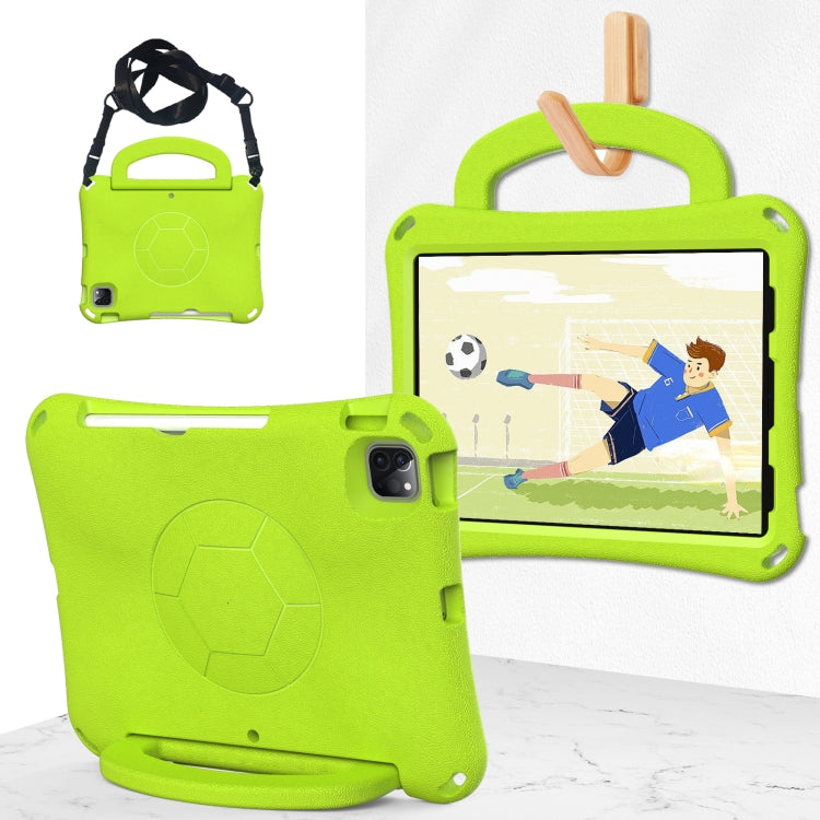 For iPad Air 11 2024 Handle Football Shaped EVA Shockproof Tablet Case(Grass Green) - iPad Air 11 2024 Cases by PMC Jewellery | Online Shopping South Africa | PMC Jewellery | Buy Now Pay Later Mobicred