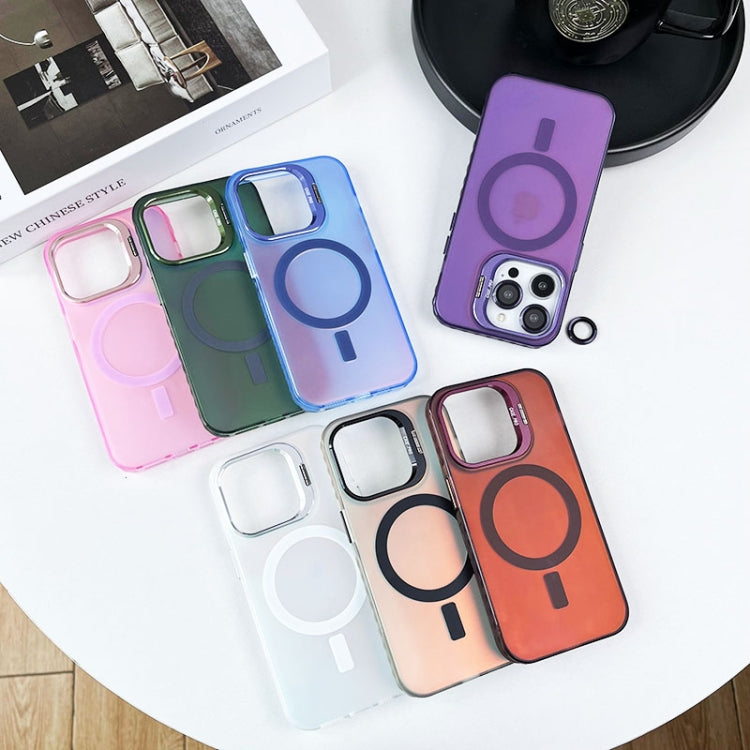 For iPhone 11 MagSafe Lens Holder PC Hybrid TPU Phone Case(Green) - iPhone 11 Cases by PMC TechLife | Online Shopping South Africa | PMC TechLife