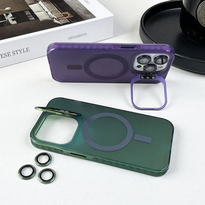 For iPhone 11 MagSafe Lens Holder PC Hybrid TPU Phone Case(Green) - iPhone 11 Cases by PMC Jewellery | Online Shopping South Africa | PMC Jewellery