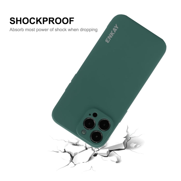 For iPhone 15 Pro Max ENKAY Liquid Silicone Soft Shockproof Phone Case(Beige) - iPhone 15 Pro Max Cases by ENKAY | Online Shopping South Africa | PMC Jewellery | Buy Now Pay Later Mobicred