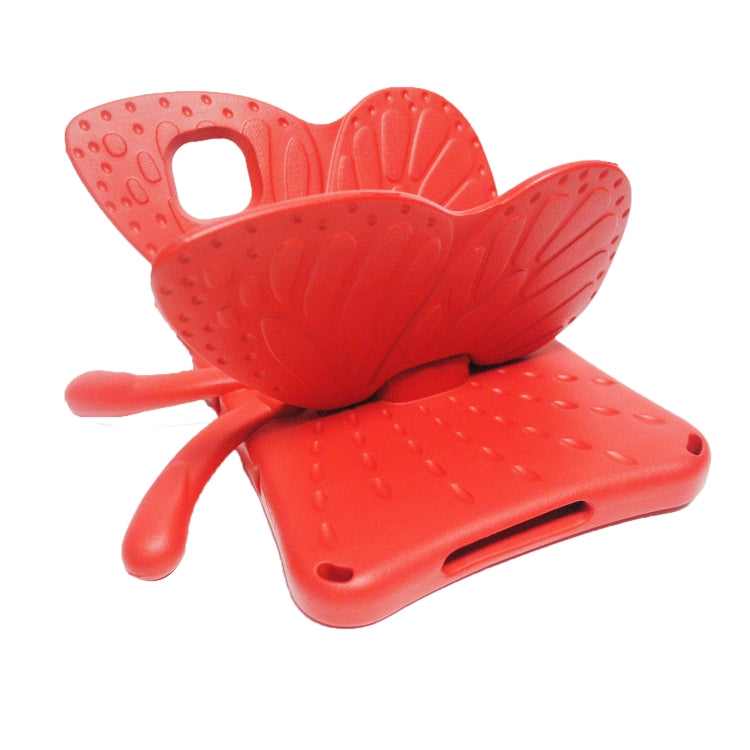 For Honor Pad X8 / X6 /7 Butterfly Bracket Kids EVA Shockproof Tablet Case(Red) - Huawei by PMC TechLife | Online Shopping South Africa | PMC TechLife | Buy Now Pay Later Mobicred