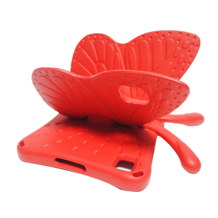 For Honor Pad X8 / X6 /7 Butterfly Bracket Kids EVA Shockproof Tablet Case(Red) - Huawei by PMC TechLife | Online Shopping South Africa | PMC TechLife | Buy Now Pay Later Mobicred