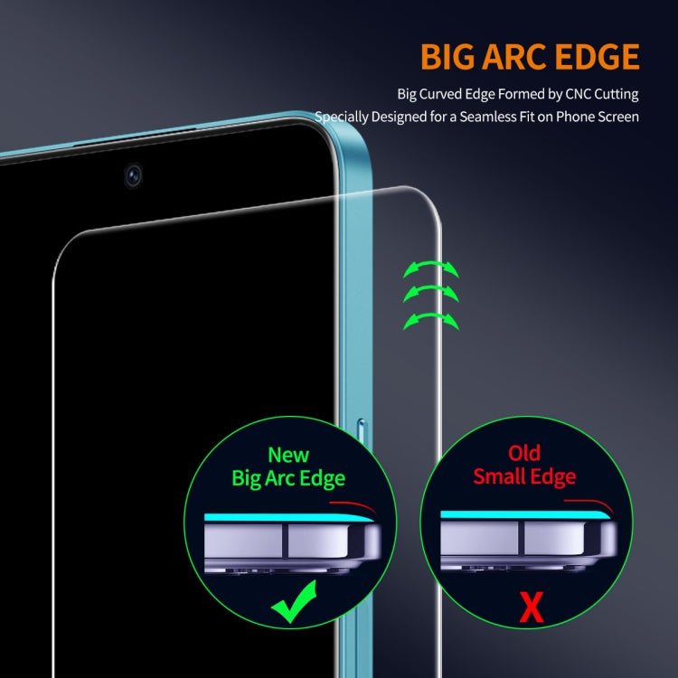 For OPPO A2 ENKAY 9H Big Arc Edge High Aluminum-silicon Tempered Glass Film - OPPO Tempered Glass by ENKAY | Online Shopping South Africa | PMC Jewellery | Buy Now Pay Later Mobicred