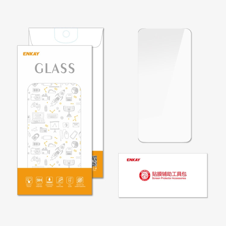For OPPO A2 ENKAY 9H Big Arc Edge High Aluminum-silicon Tempered Glass Film - OPPO Tempered Glass by ENKAY | Online Shopping South Africa | PMC Jewellery | Buy Now Pay Later Mobicred