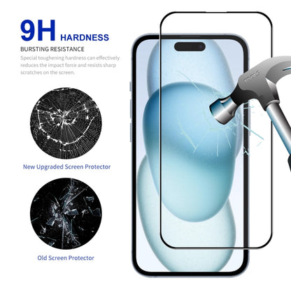 For iPhone 15 ENKAY Easy Install High Alumina Silicon Full Glass Film - iPhone 15 Tempered Glass by ENKAY | Online Shopping South Africa | PMC Jewellery