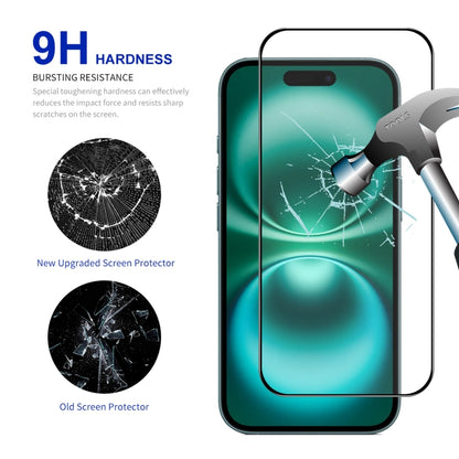 For iPhone 16 ENKAY Easy Install High Alumina Silicon Full Glass Film - iPhone 16 Tempered Glass by ENKAY | Online Shopping South Africa | PMC Jewellery | Buy Now Pay Later Mobicred