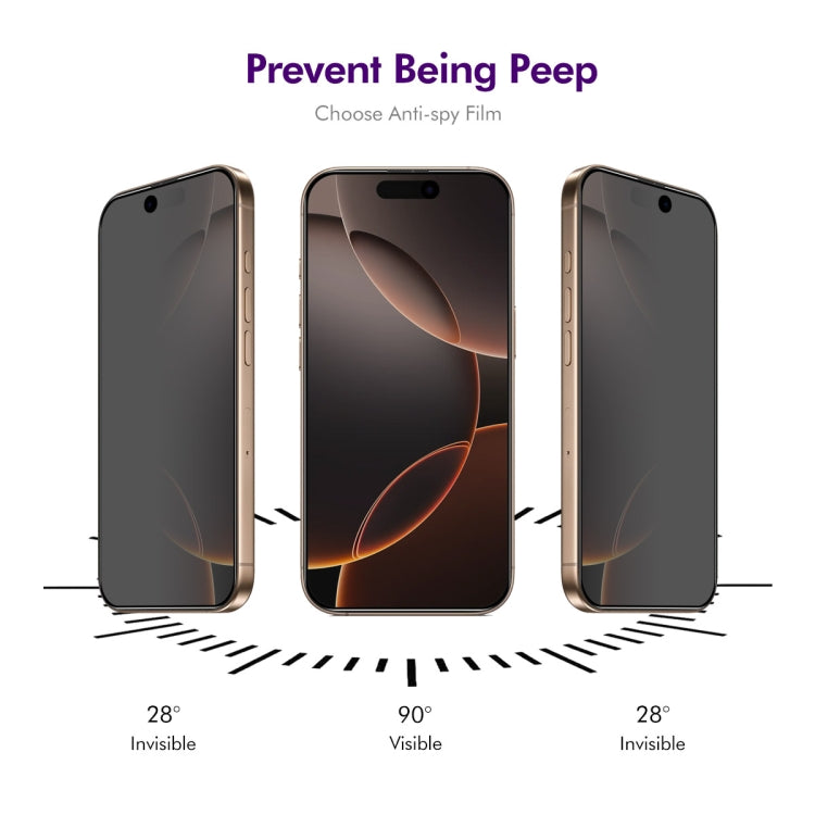 For iPhone 16 Pro Max ENKAY Easy Install Anti-peeping Privacy Full Screen Tempered Glass Film - iPhone 16 Pro Max Tempered Glass by ENKAY | Online Shopping South Africa | PMC Jewellery | Buy Now Pay Later Mobicred