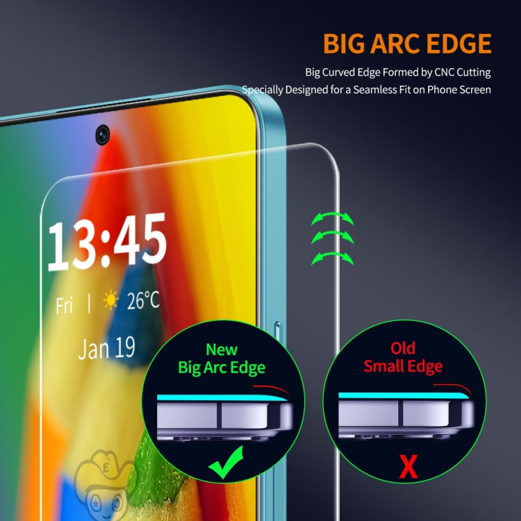 For Redmi K70 Ultra 2pcs ENKAY 9H Big Arc Edge High Aluminum-silicon Tempered Glass Film -  by ENKAY | Online Shopping South Africa | PMC Jewellery | Buy Now Pay Later Mobicred