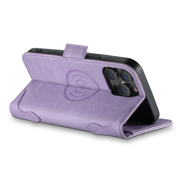 For iPhone 14 Pro SUTENI J07 Multifunctional Horizontal Flip Magsafe Leather Phone Case(Purple) - iPhone 14 Pro Cases by Suteni | Online Shopping South Africa | PMC Jewellery | Buy Now Pay Later Mobicred