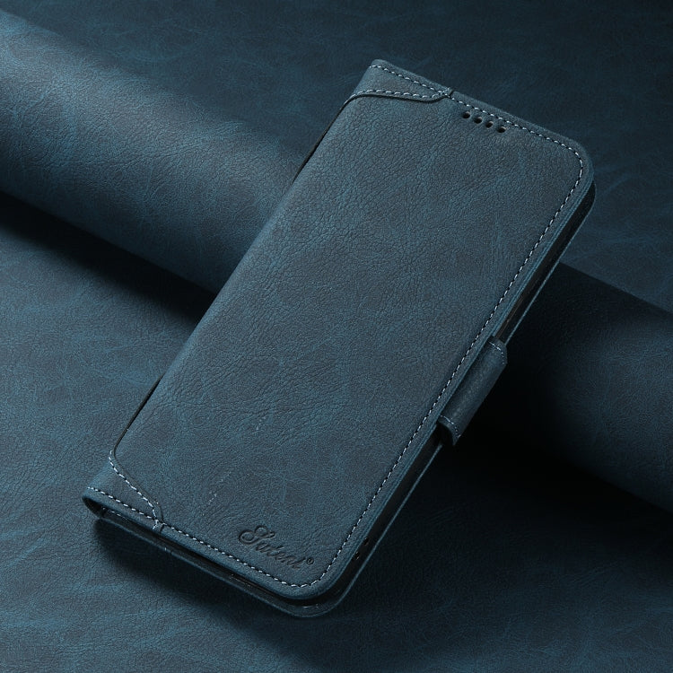 For iPhone 14 Plus SUTENI J07 Multifunctional Horizontal Flip Magsafe Leather Phone Case(Blue) - free shipping - PMC Jewellery - Order now!