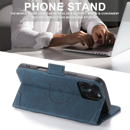 For iPhone 16 Pro SUTENI J07 Multifunctional Horizontal Flip Magsafe Leather Phone Case(Blue) - iPhone 16 Pro Cases by Suteni | Online Shopping South Africa | PMC Jewellery | Buy Now Pay Later Mobicred