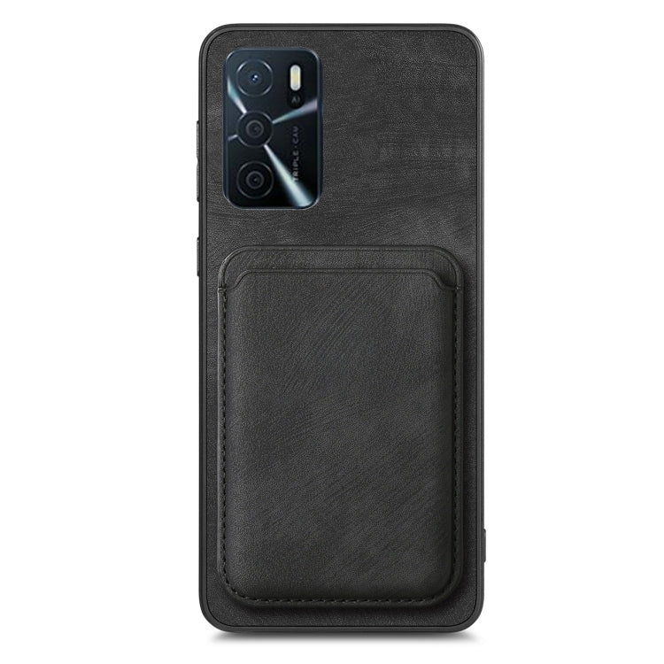For OPPO K11 5G Retro Leather Card Bag Magnetic Phone Case(Black) - OPPO Cases by PMC Jewellery | Online Shopping South Africa | PMC Jewellery | Buy Now Pay Later Mobicred