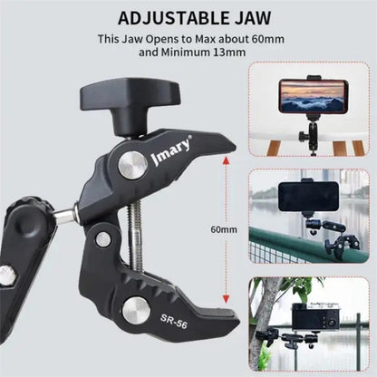 JMARY SR-56 Aluminum Handlebar Crab Clamp Magic Arm Rod Mount - Holder by Jmary | Online Shopping South Africa | PMC Jewellery | Buy Now Pay Later Mobicred