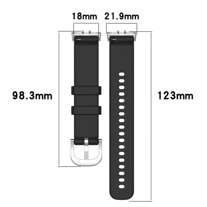 For Samsung Galaxy Fit 3 SM-R390 Metal Connector Liquid Glossy Silicone Watch Band(Green) - Watch Bands by PMC Jewellery | Online Shopping South Africa | PMC Jewellery