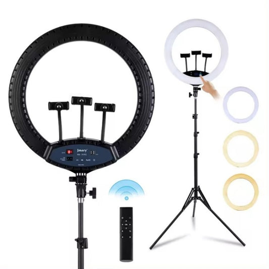 JMARY FM-19RS Photography LED Ring Fill Light 19-inch Touch Control Beauty Light(US Plug) -  by Jmary | Online Shopping South Africa | PMC Jewellery | Buy Now Pay Later Mobicred