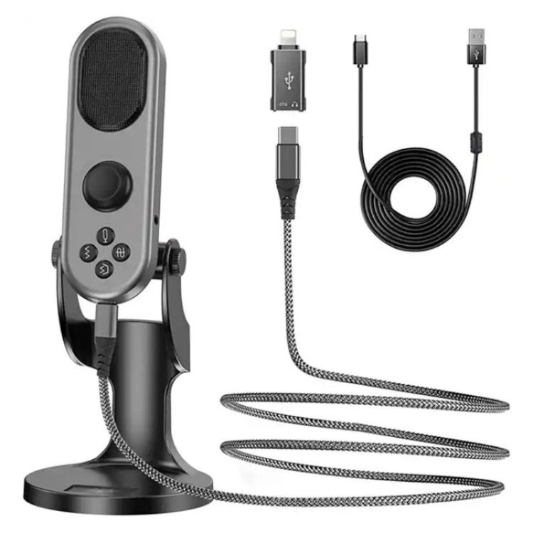 JMARY MC-PW7 USB Desktop Cardioid Noise Reduction Microphone - Microphone by Jmary | Online Shopping South Africa | PMC TechLife | Buy Now Pay Later Mobicred