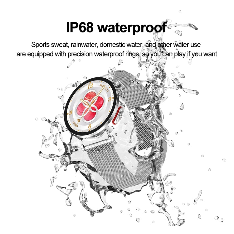 ET490 1.27 inch Color Screen Smart Watch Steel Strap, Support Bluetooth Call / ECG(Gold) - Smart Watches by PMC TechLife | Online Shopping South Africa | PMC TechLife