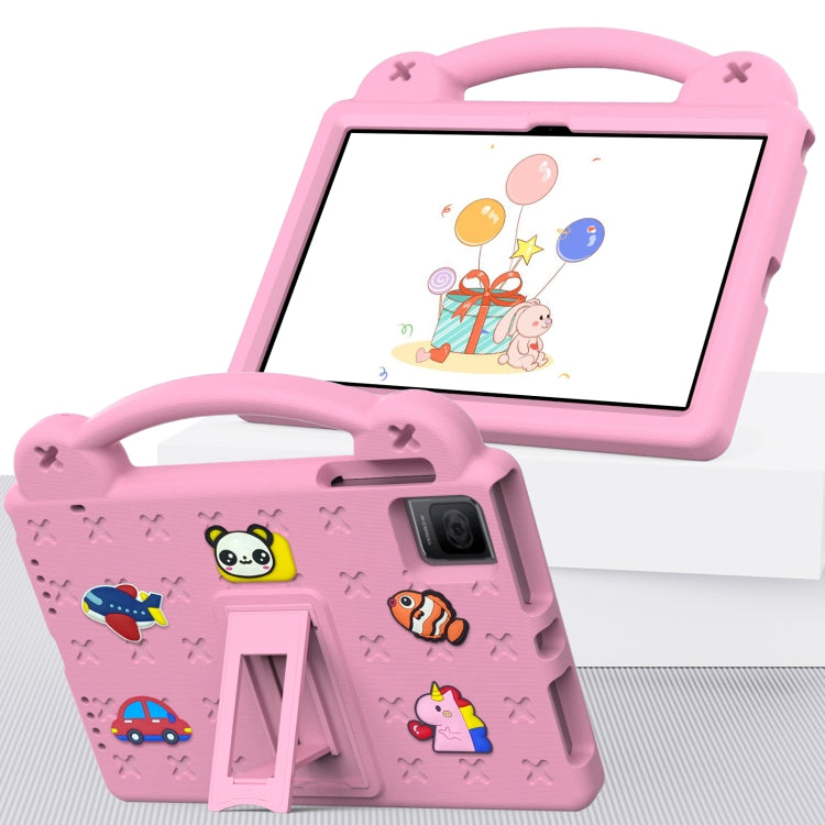 For Blackview Oscal Pad 15 2023 10.36/Tab 11 Handle Kickstand Children EVA Shockproof Tablet Case(Pink) - Others by PMC Jewellery | Online Shopping South Africa | PMC Jewellery