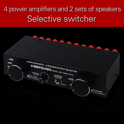 B071 4 Input 2 Output or 2 In 4 Out Power Amplifier Speaker Selector Switcher -  by PMC Jewellery | Online Shopping South Africa | PMC Jewellery | Buy Now Pay Later Mobicred