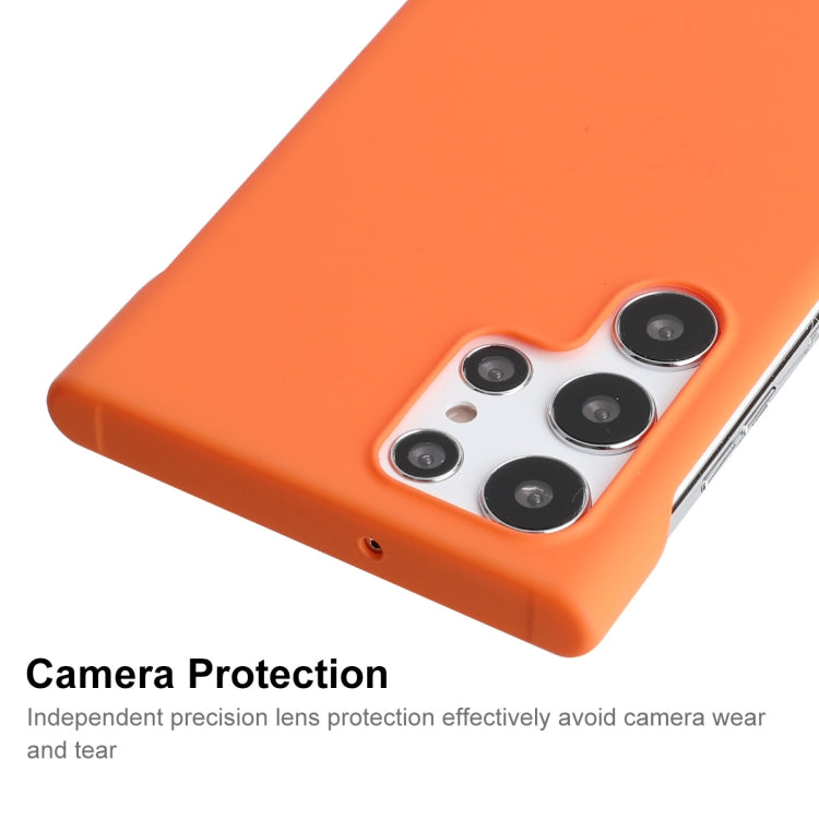 For Samsung Galaxy S24 Ultra 5G ENKAY Matte Frameless Hard PC Case(Orange) - Galaxy S24 Ultra 5G Cases by ENKAY | Online Shopping South Africa | PMC Jewellery | Buy Now Pay Later Mobicred