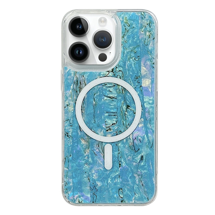 For iPhone 13 Pro Max Shell Texture Multicolor MagSafe TPU Phone Case(Sky Blue) - free shipping - PMC TechLife - Order now!