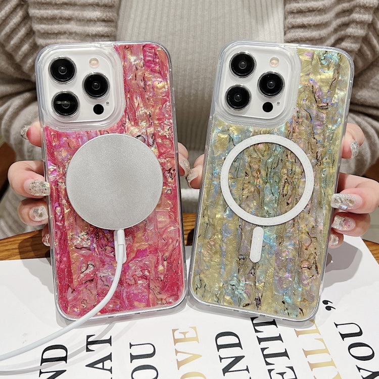 For iPhone 13 Pro Max Shell Texture Multicolor MagSafe TPU Phone Case(Purple) - iPhone 13 Pro Max Cases by PMC TechLife | Online Shopping South Africa | PMC TechLife