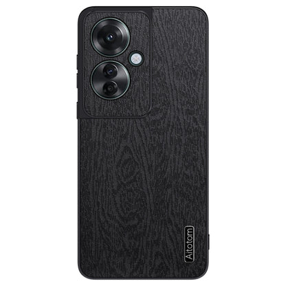 For OPPO Reno11 F Tree Bark Leather Shockproof Phone Case(Black) - Reno11 F Cases by PMC Jewellery | Online Shopping South Africa | PMC Jewellery | Buy Now Pay Later Mobicred