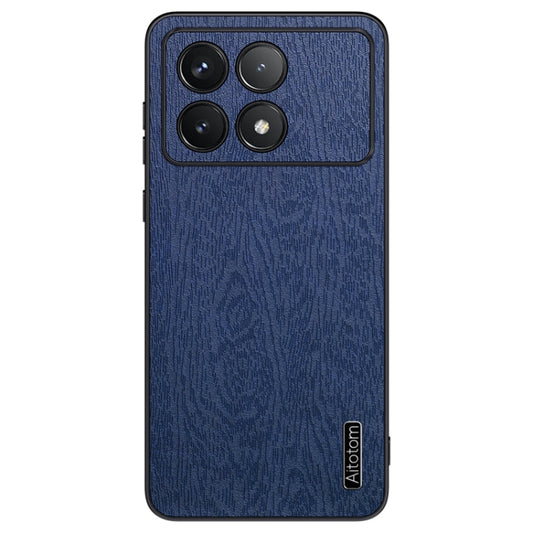 For Xiaomi Redmi K70 Tree Bark Leather Shockproof Phone Case(Blue) - K70 Cases by PMC Jewellery | Online Shopping South Africa | PMC Jewellery | Buy Now Pay Later Mobicred