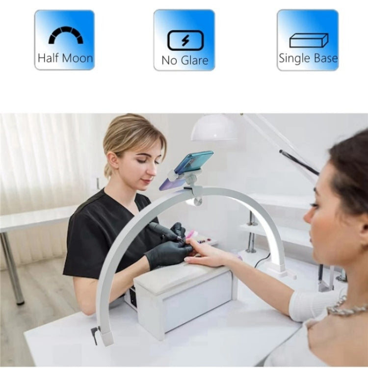 M12X Foldable LED Half Moon Lamp Touch Control Nail Art Lamp, Length: 56cm(AU Plug) - Selfie Light by PMC TechLife | Online Shopping South Africa | PMC TechLife | Buy Now Pay Later Mobicred