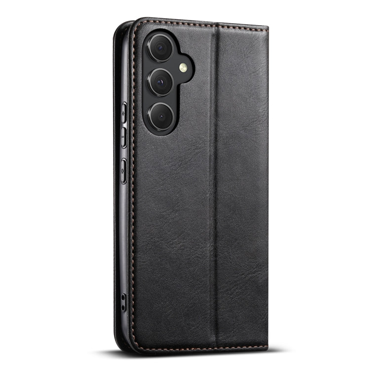 For Samsung Galaxy S24 5G Suteni J02 Oil Wax Wallet Leather Phone Case(Black) - Galaxy S24 5G Cases by Suteni | Online Shopping South Africa | PMC Jewellery | Buy Now Pay Later Mobicred