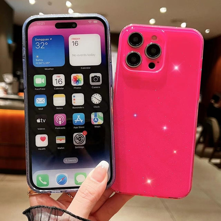 For iPhone 16 Jelly Glitter Solid Color TPU Phone Case(Black) - iPhone 16 Cases by PMC TechLife | Online Shopping South Africa | PMC TechLife | Buy Now Pay Later Mobicred