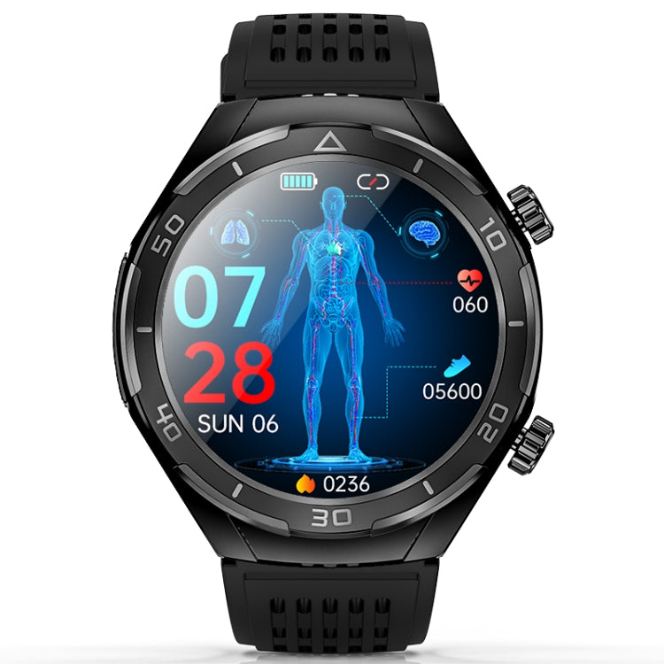 FD02 1.46 inch Color Screen Smart Watch, Support CES Sleep Aid / ECG Detection(Black) - Smart Watches by PMC Jewellery | Online Shopping South Africa | PMC Jewellery
