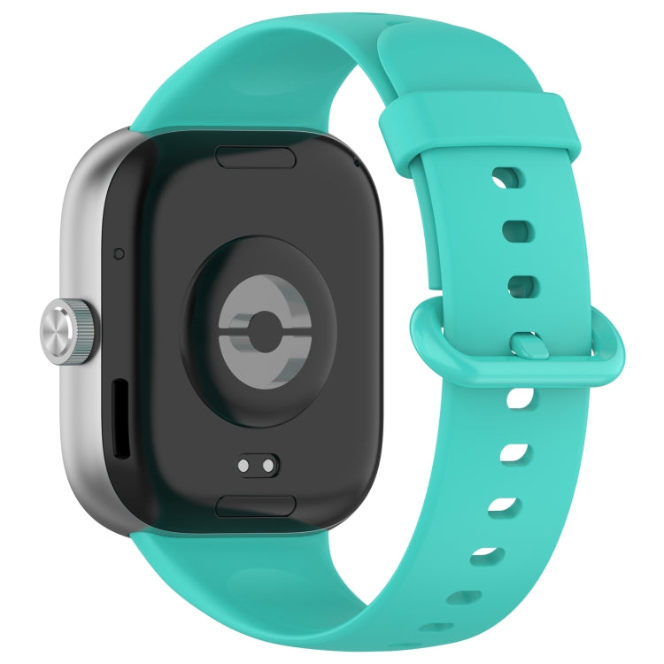 For Redmi Watch 4 Solid Color Colorful Buckle Silicone Watch Band(Teal) - Watch Bands by PMC Jewellery | Online Shopping South Africa | PMC Jewellery