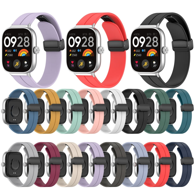 For Xiaomi  Mi Band 8 Pro Groove Folding Magnetic Buckle Silicone Watch Band(Starlight) - Watch Bands by PMC Jewellery | Online Shopping South Africa | PMC Jewellery